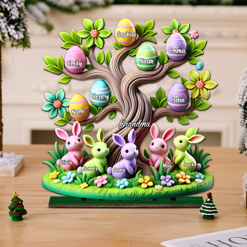 Easter Grandma Tree - Personalized Grandma 1 Layered Big Freestanding