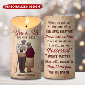 Your Love Is My Greatest Treasure - Couple Personalized Custom LED Candle