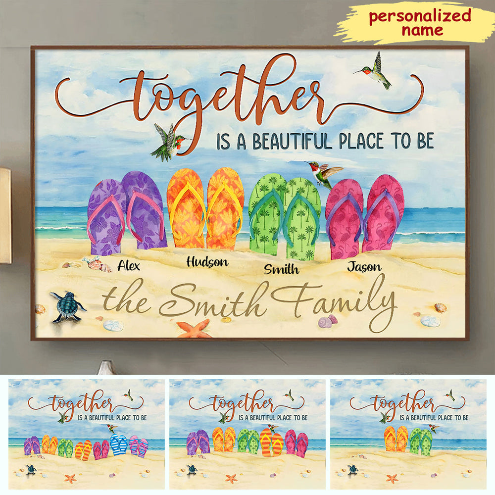 Together is a beautiful place to be Personalized Poster