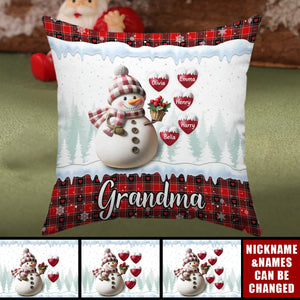 Snowman Grandma - Personalized Custom Pillowcase