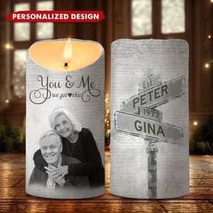 You&Me We Got This-Personalized LED Candles For Couples