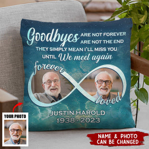 Custom Photo Hug This Pillow When You Miss Me - Memorial Personalized Custom Pillow