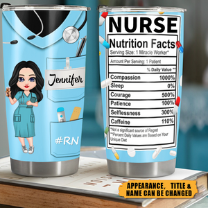 Nurse Nutrition Facts - Personalized Custom Tumbler Cup