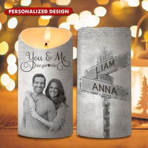 You&Me We Got This-Personalized LED Candles For Couples