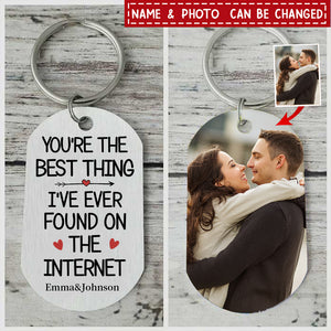 I Met You I Liked You I Love You Keeping You Photo Inserted Personalized Aluminum Keychain