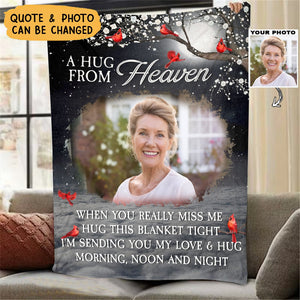 A Hug From Heaven - Personalized Photo Blanket