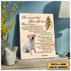 Personalized Memorial Gift For Loss Of Dog, Dog Memorial Wall Art, Pet Sympathy Gifts