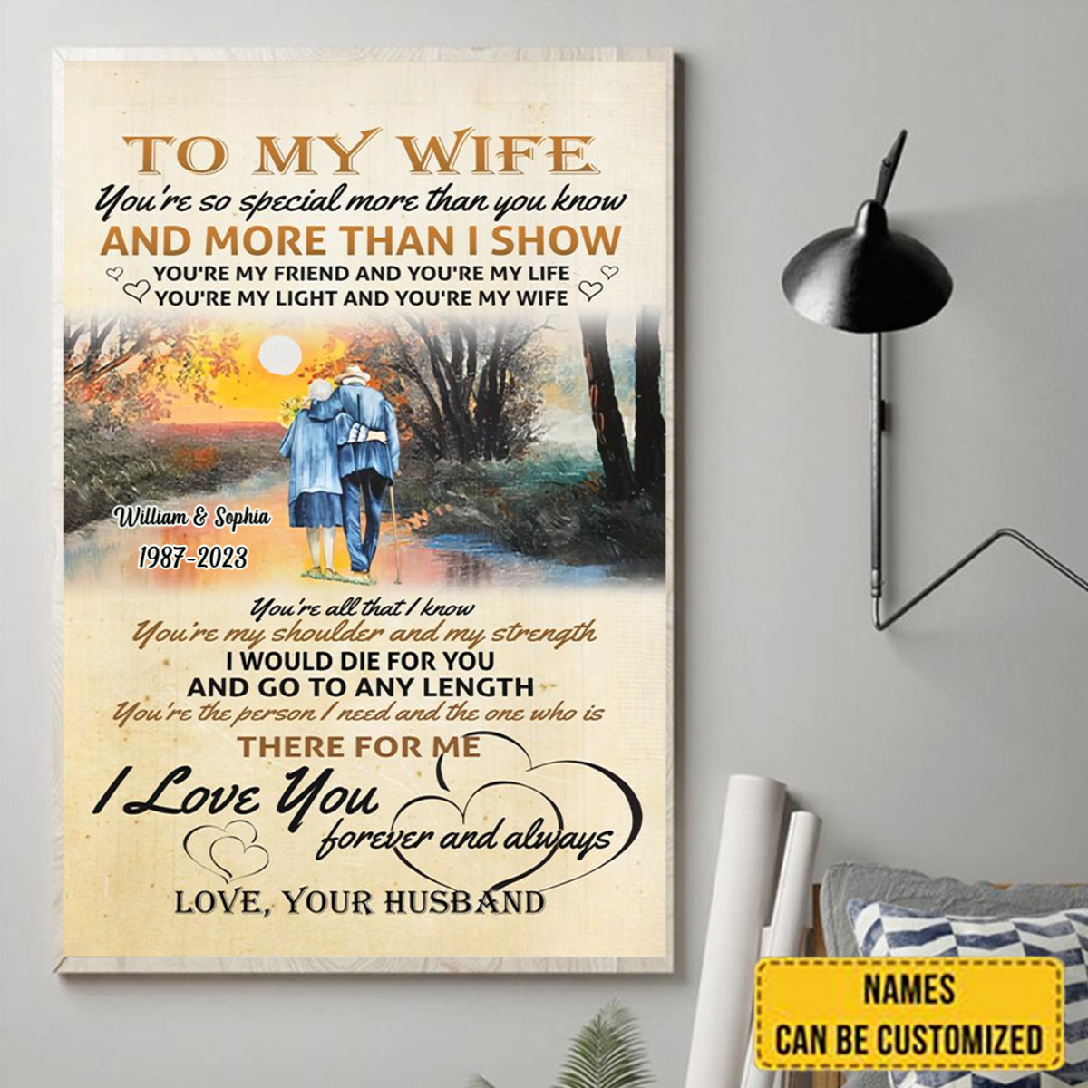 To My Wife Special More Than You Know Poster Canvas Gift For Wife From Husband