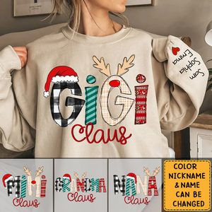 2023 Christmas Gigi Nana Grandma Claus Personalized Sweatshirt
