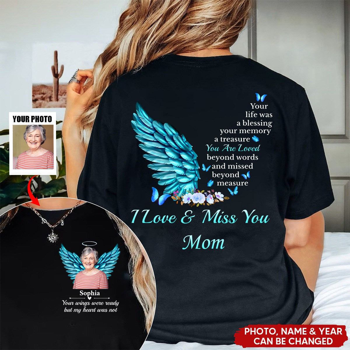 Your Memory A Treasure Personalized T-shirt - Sympathy Gift For Family Members