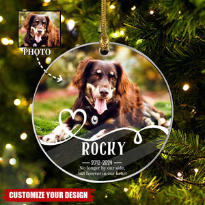 Personalized Pet Memorial Ornament, Pet Loss Ornament For Christmas