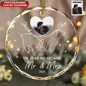 The Year We Became Mr. and Mrs. – Personalized Couples Ornaments