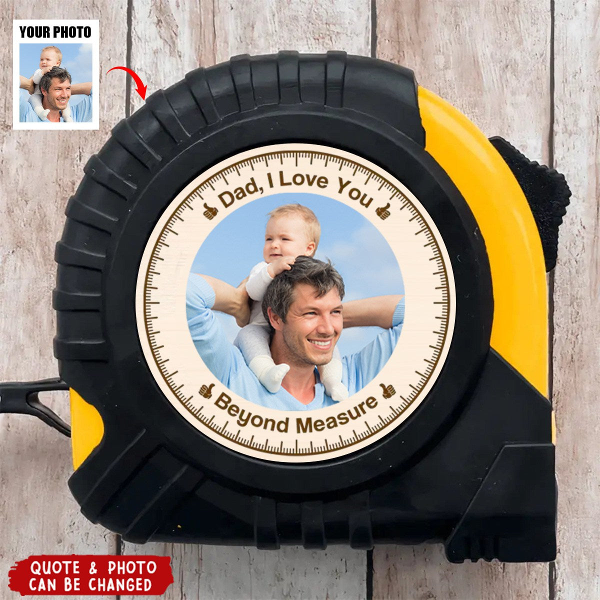 Dad I Love You - Personalized Custom Tape Measure - Gift For Dad