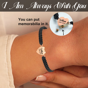 Personalized Memorial Heart Bracelet