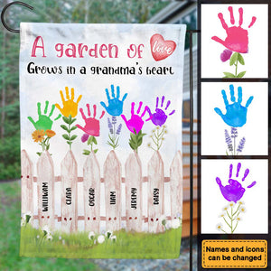 Gift Garden Of Love Grows In A Grandma's Heart Flag