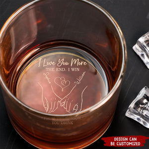All Of Me Loves All Of You - Couple Personalized Custom Whiskey Glass