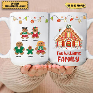 Gingerbread Family Pet - Personalized Christmas Mug