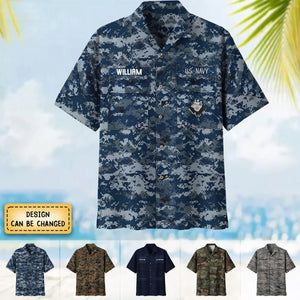 Premium Personalized US Veterans Hawaii Shirt