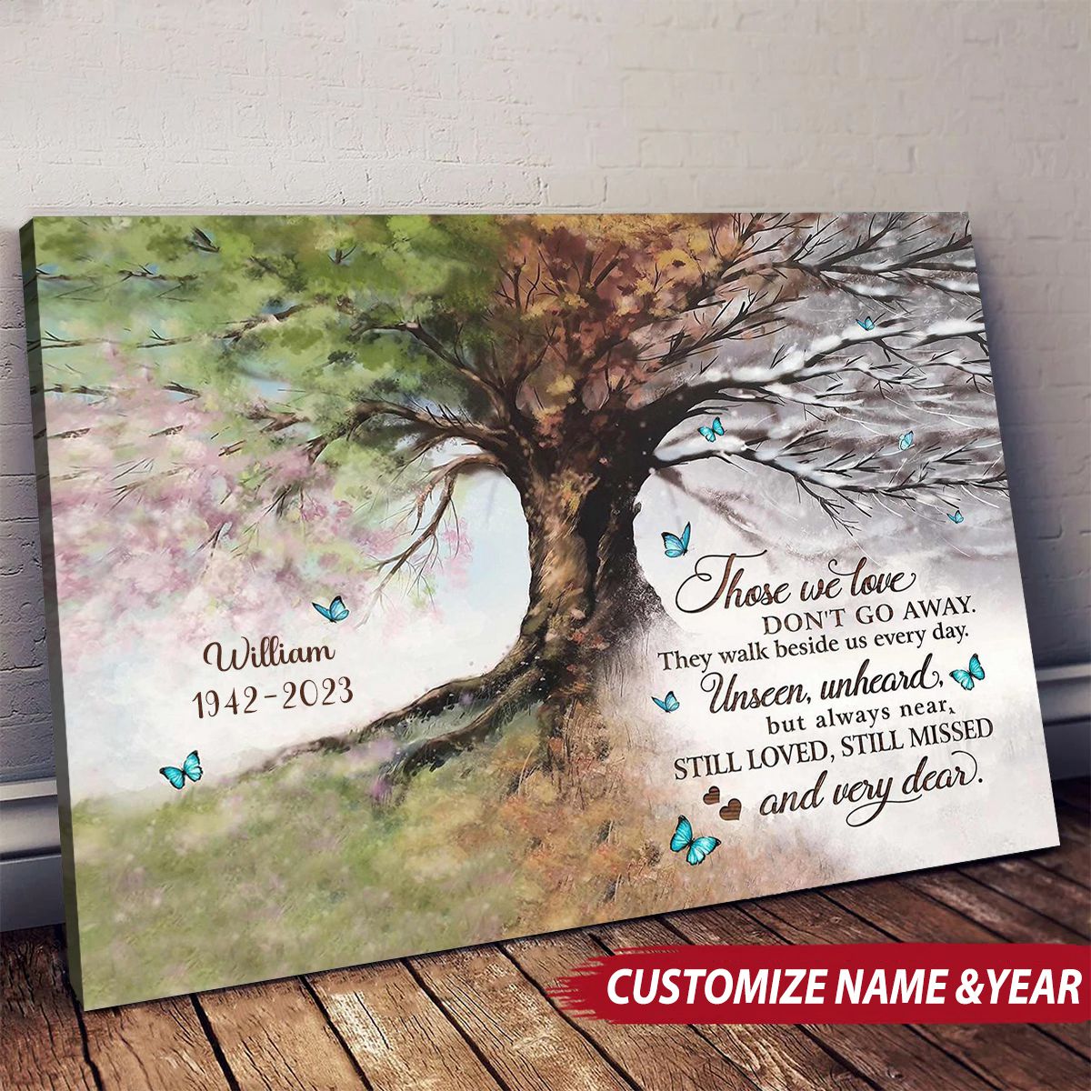 A Limb Has Fallen Tree Of Life Sympathy Gift-Memorial Canvas Loss Of Loved One