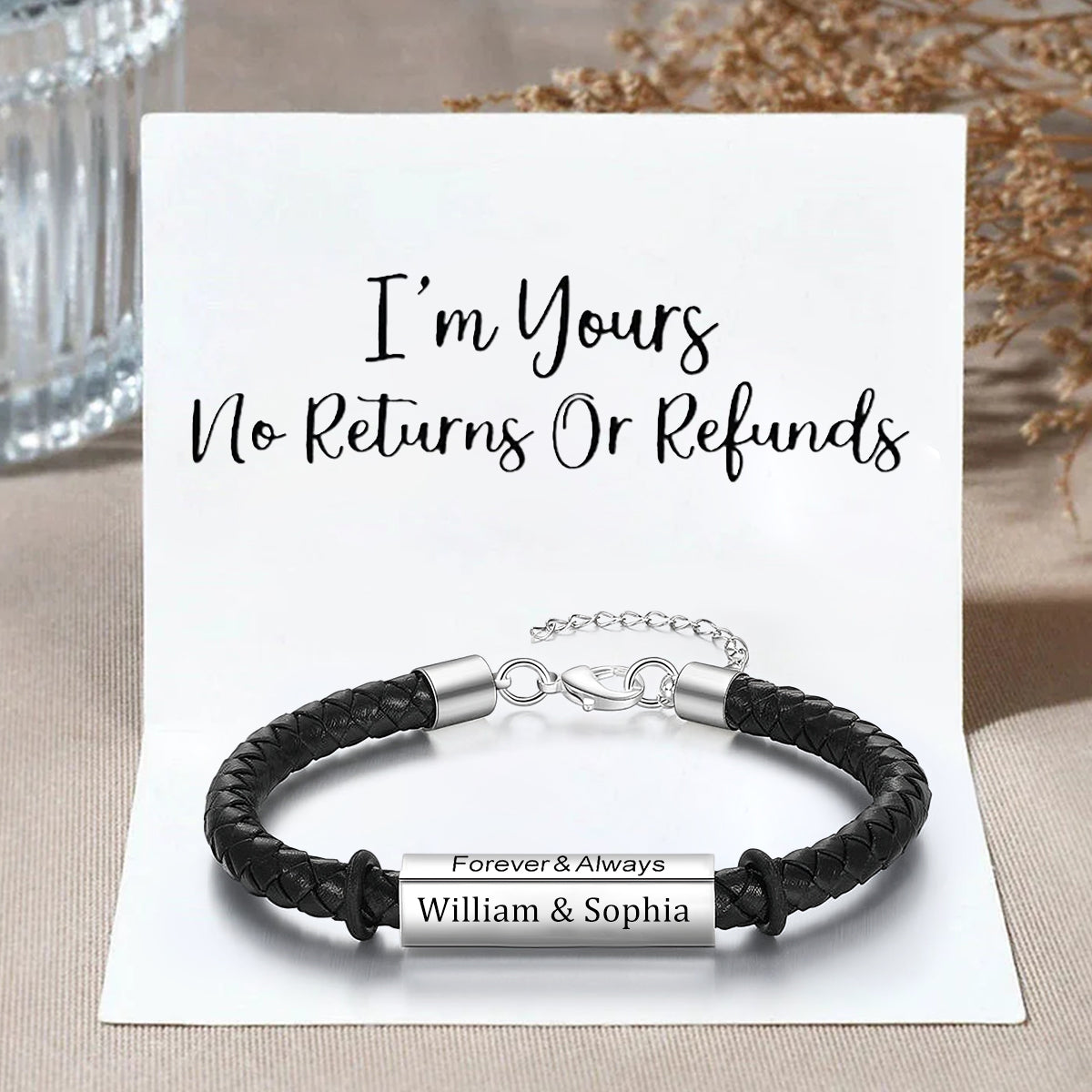 Forever & Always - Personalized Couple Name Bracelet