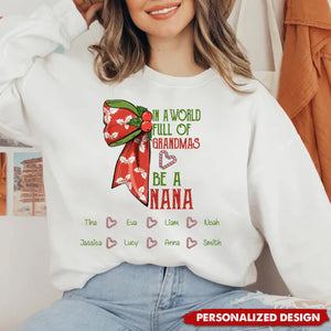 2024 Personalized Custom Fashion Grandma, GIGI, Mom Sweatshirt-A Gift For Her