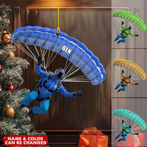 Personalized Parachute Shaped Ornament – Gift For Paragliding, Skydiving Lovers