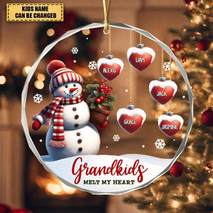 Grandson Melts My Heart – Personalized Christmas Ornaments