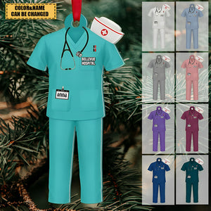 Personalized Nurse Uniform Acrylic Ornament