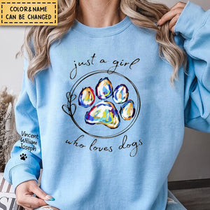 Just A Girl Who Loves Dogs - Personalized Sweatshirt