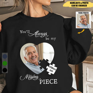 Memorial Upload Photo, A Big Piece Of My Heart Lives In Heaven Personalized Sweatshirt
