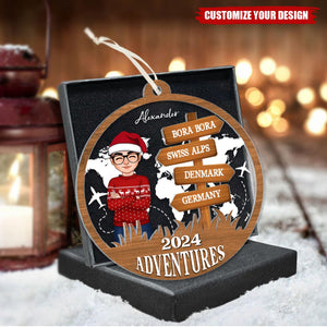 My Adventure-Personalized Ornaments with Place Names-Gifts for Travelers