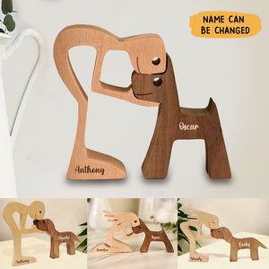 Personalized Custom Wooden Pet Carvings - The Love Between You And Your Fur-Friend - Gift For Pet Lovers