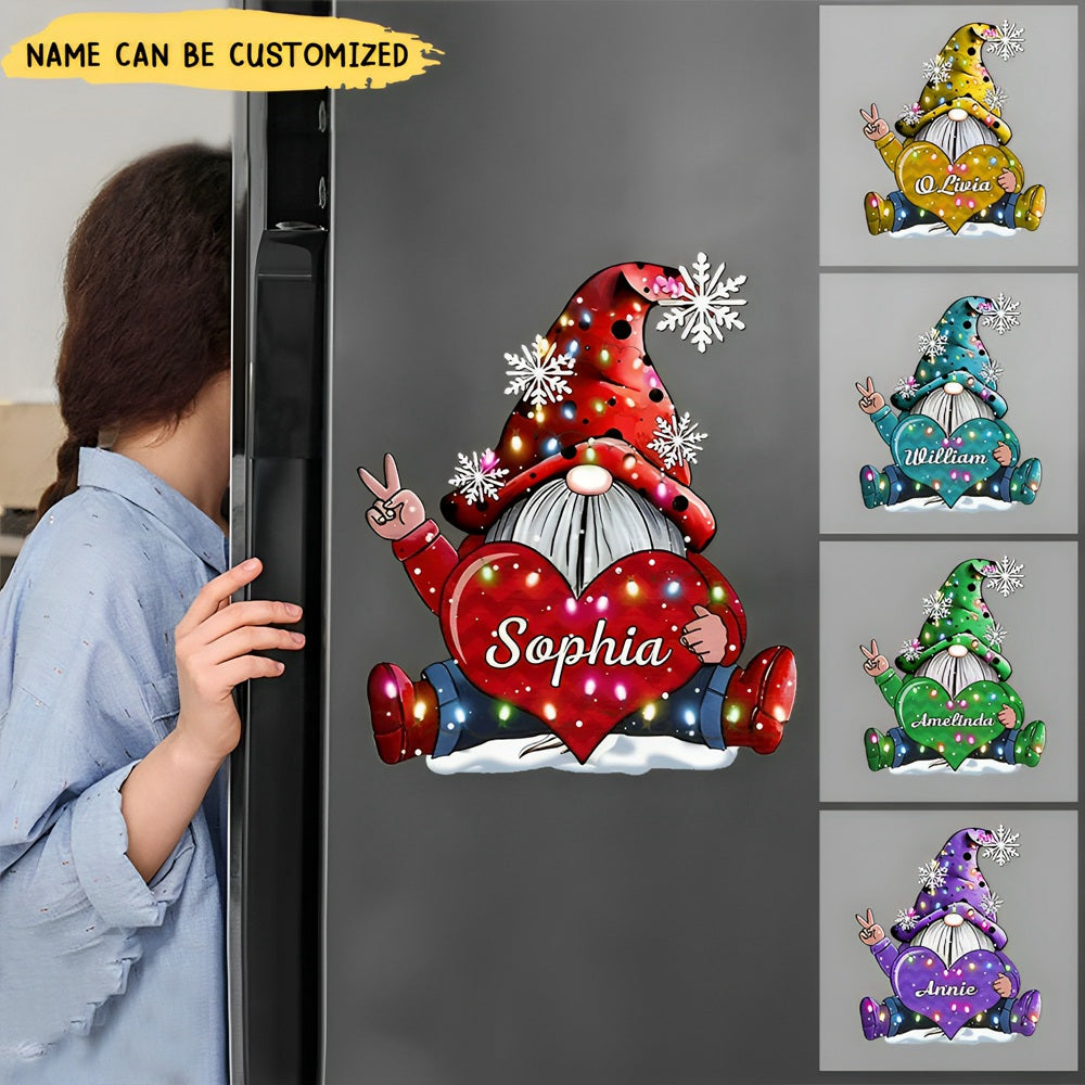 Colorful Christmas Light Personalized Custom Sticker