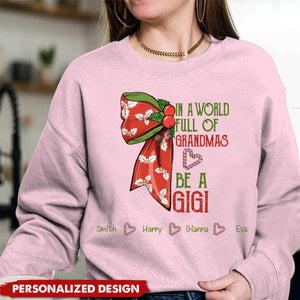 2024 Personalized Custom Fashion Grandma, GIGI, Mom Sweatshirt-A Gift For Her