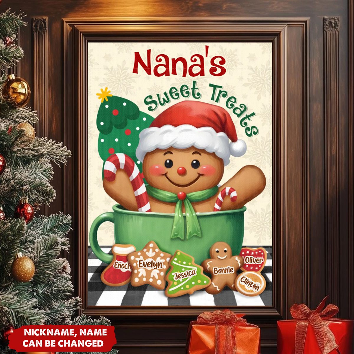 Grandma's Sweet Treats - Personalized Christmas Poster