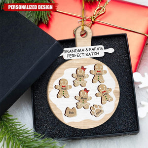 Personalized Cookie Man Ornament - Christmas Gift for Grandma