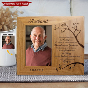 A Limb Has Fallen Poem Personalized Memorial Picture Frame