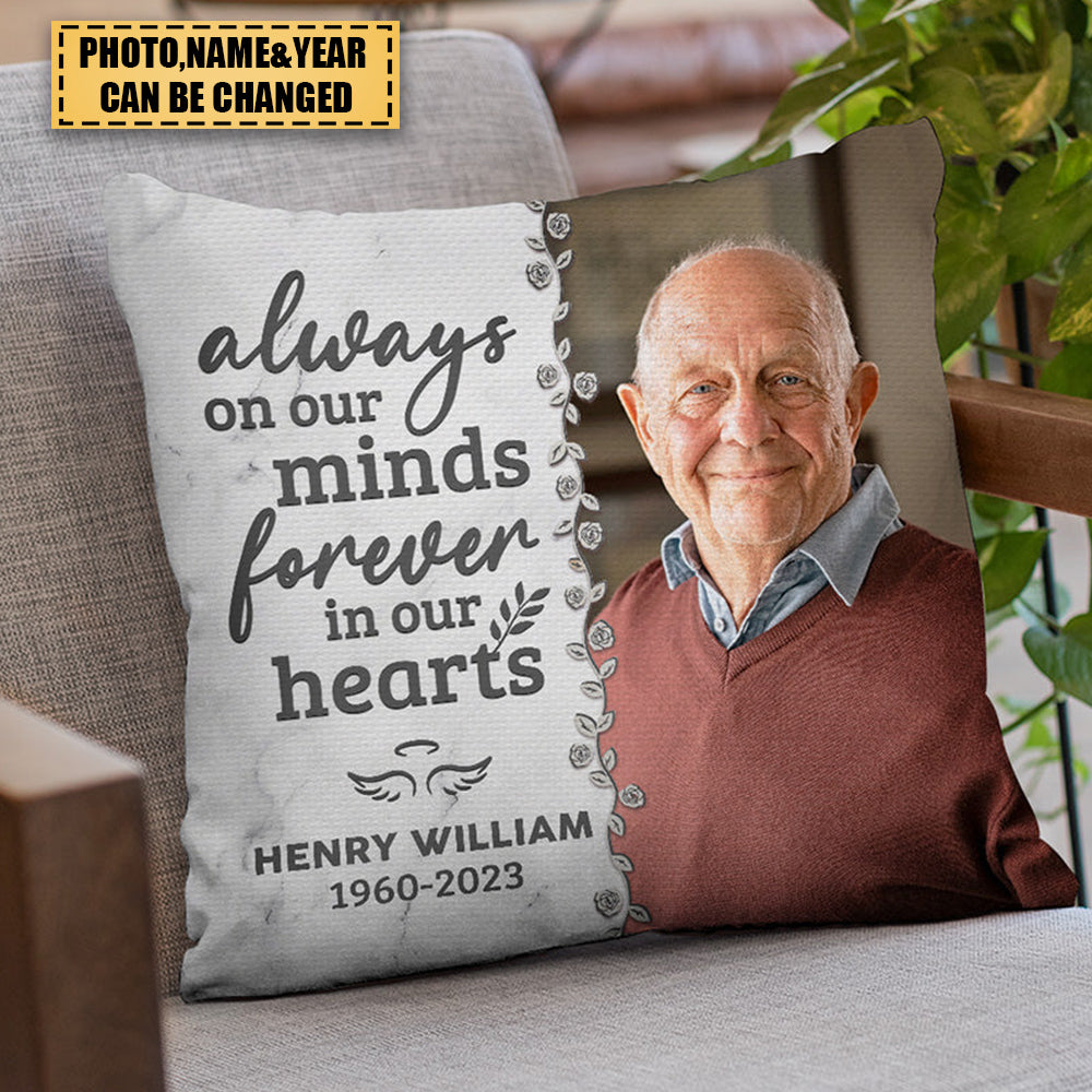 Custom Photo Have No Fear - Memorial Personalized Custom Pillow - Sympathy Gift For Family Members