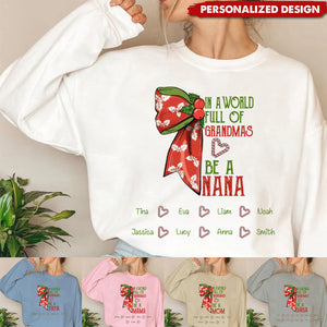 2024 Personalized Custom Fashion Grandma, GIGI, Mom Sweatshirt-A Gift For Her