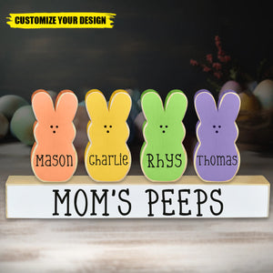 Personalized Peeps Block Set Easter Decoration Grandmas Peeps Easter Block Set