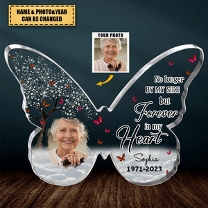 I Am Always With You-Custom Personalized Memorial Photo Butterfly Acrylic Plaque