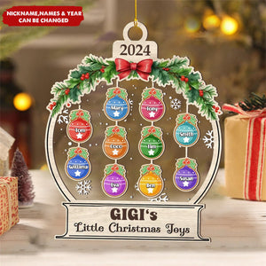 Little Joys Of Grandma Christmas Gifts Custom Name Personalized Ornament