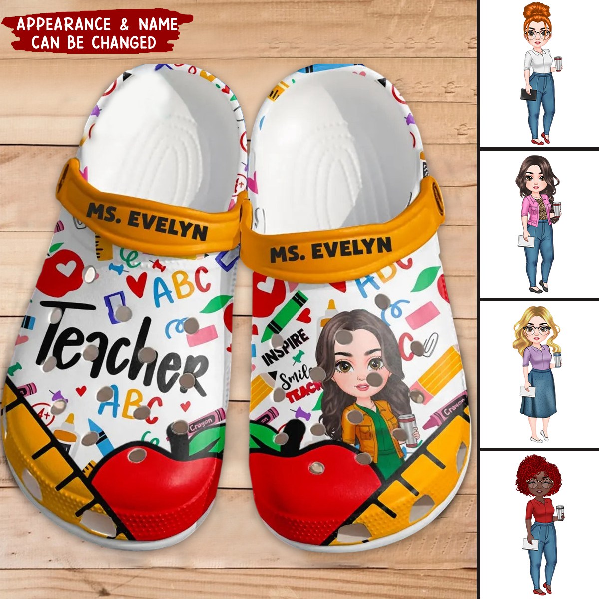 Teacher Life - Personalized Clog Gift For Teacher