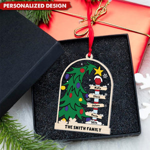 Christmas Family Tree - Personalized Acrylic Ornament