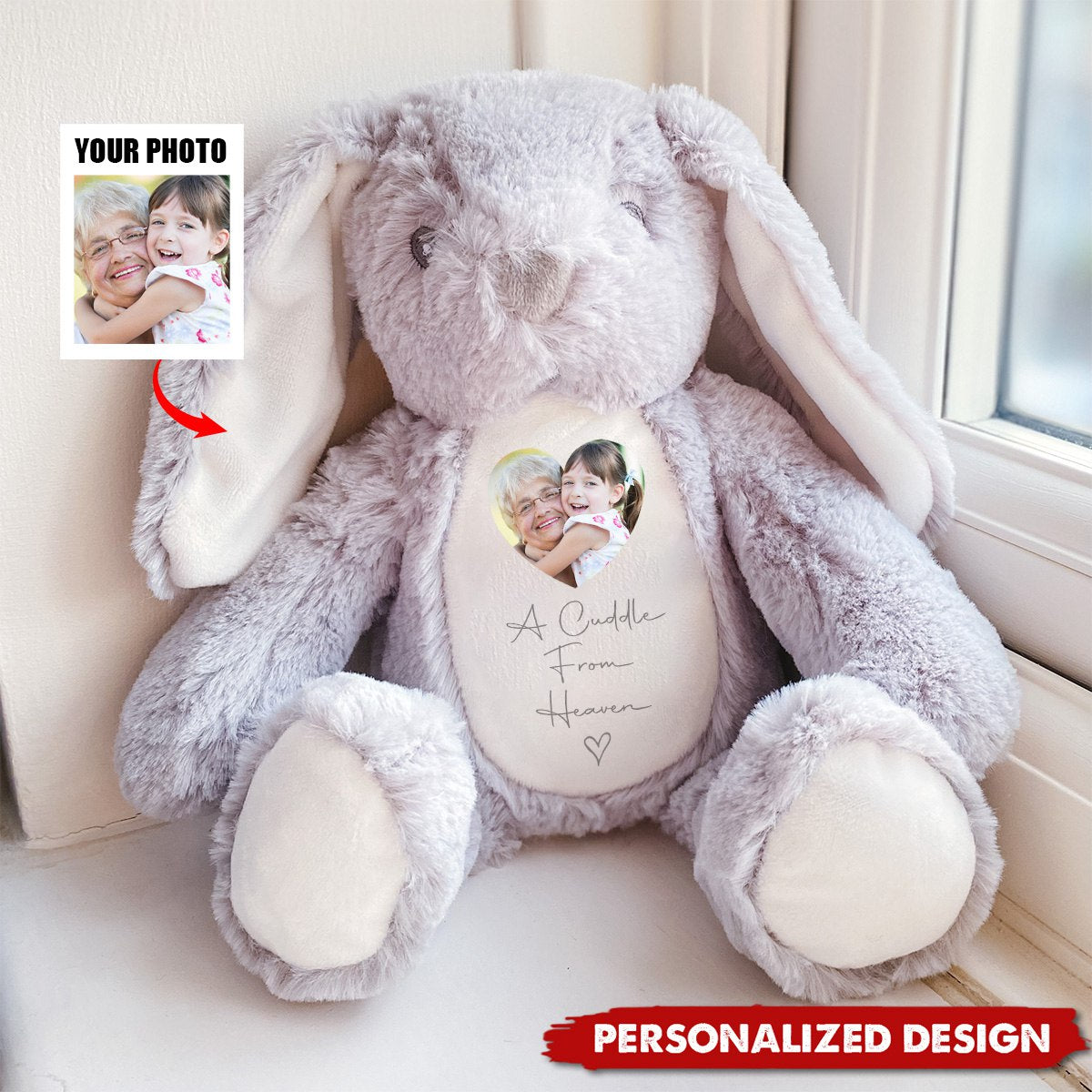 Personalised Memory Teddy Bear, Memorial Keepsake Present