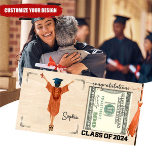 Personalized Graduation Money Holder, Class Of 2024 Graduation Gift