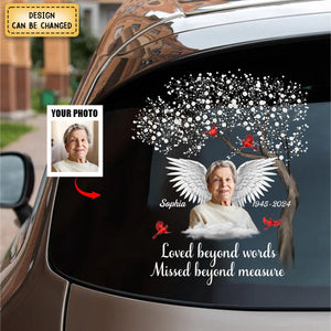 In loving Memory Upload Photo Family Loss Personalized Sticker Decal
