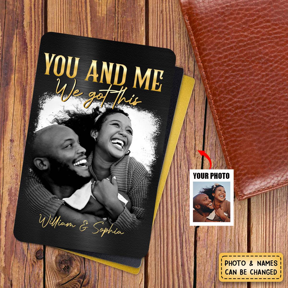 You & Me We Got This Vintage 90s - Personalized Aluminum Wallet Card