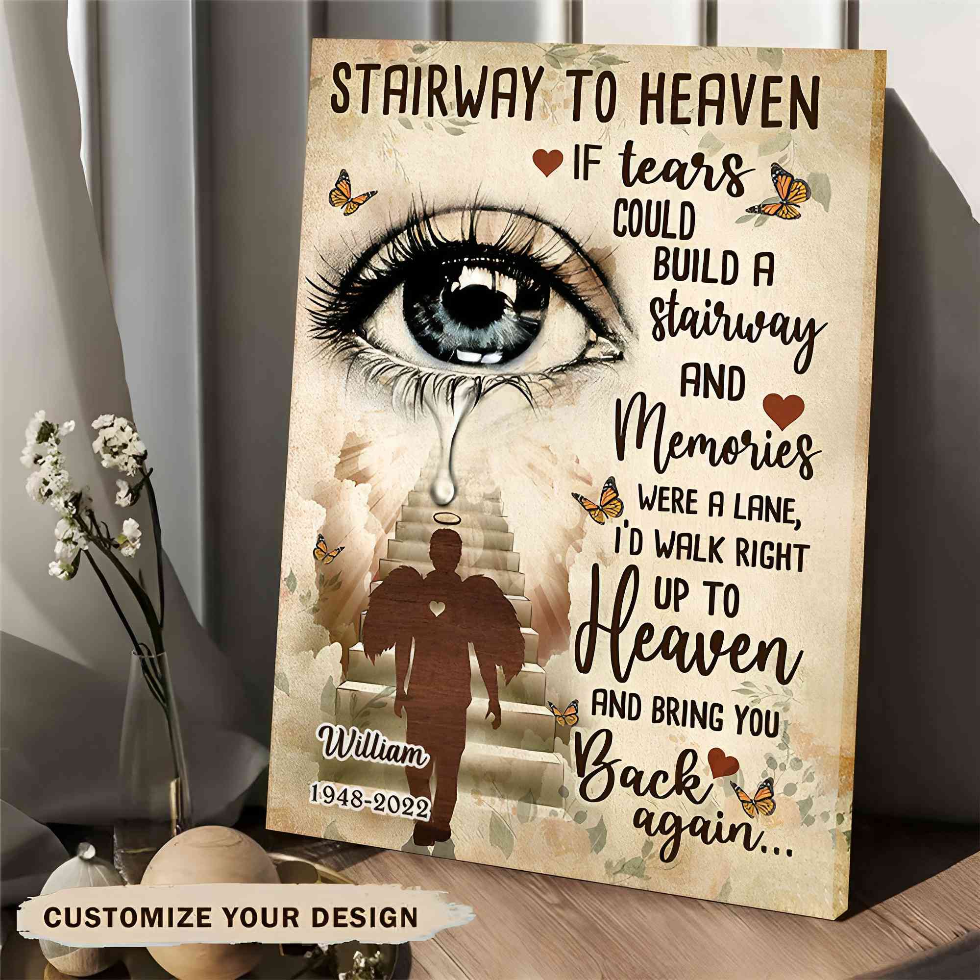 Personalized Canvas-Stairway To Heaven Vertical Poster