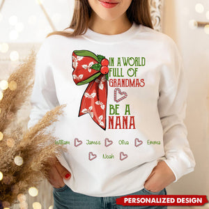 2024 Personalized Custom Fashion Grandma, GIGI, Mom Sweatshirt-A Gift For Her